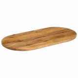 Stolna ploča 90 x 40 x 3,8 cm ovalna od masivnog drva manga | Eponuda.com