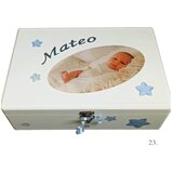  Škatla spominov personalizirana z imenom - darilo za rojstvo, krst ali rojstni dan otroka - 23. 20x30x10cm - 18022 | Shoptok.si
