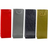  Wine Bottle Gift Bag Pattern With Inscriptions 35 x 12 x 9 cm | shoptok.hr