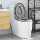 vidaXL Siva Duroplast Standardno Standardno sjedalo za WC Ovalno Cijene