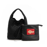 NoduNadu Ženska torba s torbicom Juni crna 22x21x12 cm NN1000 Cijene