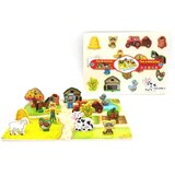 Magic Toys Drvena dvostrana slagalica sa životinjama na farmi Cijene