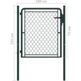  Vrata čelična 100 x 75 cm zelena | shoptok.hr