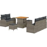  Vrtna sedežna garnitura z blazino s shranjevanjem 8 pcs Siva, (5000134452) | Shoptok.si