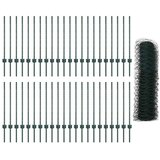  Heksagonalna ograda s stubom 100 x 0,8 m Čelik premazan PVC-om | shoptok.hr