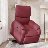 Maison Chic Naslanjač - Relax naslanjač s funkcijo vstajanja vinsko rdeče blago, (22061875) | Shoptok.si