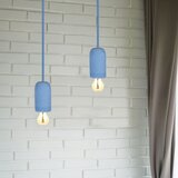  Napajajući kabl 1xE27/60W/230V beton/plava | Eponuda.com