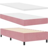 Box Spring Postelja z Blazino Roza 90x200 cm Žamet, (22050985) | Shoptok.si