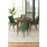 Hanah home rox - baroque, khaki baroquekhaki dining table & chairs set (5 pieces) | ePonuda.com