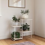 Støraa Bela stranska mizica z mizno ploščo v jesenovem dekorju 35x67 cm Dante – | Shoptok.si