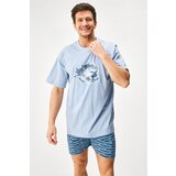 Gino Kratka bombažna pižama Shark | Shoptok.si