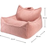 Wigiwama Ružičasta vreća za bebe od bouclé tkanine Chair – | shoptok.hr