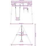 Vanjski set s ljuljačkom i trapezom Plava 1 Sjedalo ljuljačke + trapez | shoptok.hr