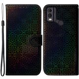 INORCO Usnjena torbica z bleščečim cvetličnim vzorcem za telefon Nokia C22, ovitek za pametni telefon s stojalom denarnica, (22033225) Cene