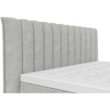 Premium Living Postelja Boxspring Lina, Svetlo Siva, 200x200 | Shoptok.si