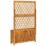 vidaXL Sadilica s rešetkom 100x32x165 cm od drva bagrema | shoptok.hr