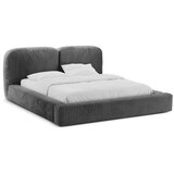 Micadoni Siva oblazinjena zakonska postelja s prostorom za shranjevanje z letvenim dnom 160x200 cm Martina – | Shoptok.si
