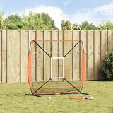 vidaXL Bejzbol in softball Črna 180 x 90 x 153 cm Poliester | Shoptok.si