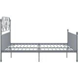  Za krevet sivi metalni 200 x 200 cm | shoptok.hr