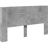  Krevetna ploča s LED-om s policom Beton 180 x 16,5 x 103,5 cm | Eponuda.com