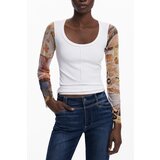 Desigual WOMEN&#39;S WHITE SWEATER Cene