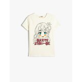 Koton Anime Printed Crop T-Shirt Short Sleeve Cotton cene
