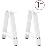  Noge za stolić u obliku slova A 2 kom bijele 50x(42-43) cm | shoptok.hr