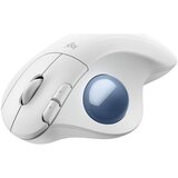Logitech Ergonomska miška M575S Trackball, brezžična, bela | Shoptok.si