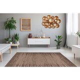Kayoom RAVNO TKANA PREPROGA Splash 600 Braun / Creme 120/170 cm tkano rjava, krem barve | Shoptok.si