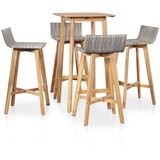  5-dijelni vrtni blagovaonski set bagremovo drvo | shoptok.hr