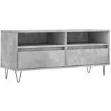 Maison Chic TV omarica - TV stojalo - Televizijska omarica betonsko siva 100x34,5x44,5 cm inženirski les, (21701927) | Shoptok.si