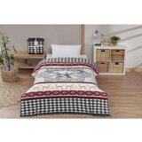  Adali - Red, Dark Blue RedWhiteDark Blue Double Blanket Cene
