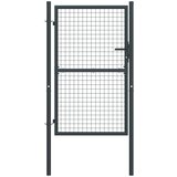 vidaXL Mrežasta vrtna vrata od pocinčanog čelika 100 x 250 cm siva | shoptok.hr