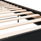  Okvir kreveta crni 90 x 200 cm konstruirano drvo i metal | shoptok.hr