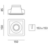  Ugradna svetiljka FELICE 1xGU10/35W/230V | Eponuda.com