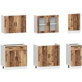  7-dijelni set kuhinjskih ormarića Kalmar konstruiranog drva | shoptok.hr