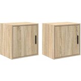 vidaXL Garažne stenske omare 2 kosa sonoma hrast inženirski les | Shoptok.si