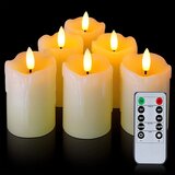HOMEMORY 6x LED čajna svečka iz pravega voska z daljincem Cene