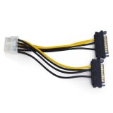 Gembird CC-PSU-83 SATA power adapter cable 8-pina for PCI express, 0.15 m adapter Cene