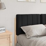  Tapecirani uzglavlje Smeđa i crna 120 cm Čvrsto borovo drvo | shoptok.hr