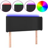 vidaXL LED posteljno vzglavje črno 83x16x78/88 cm umetno usnje, (20738582) Cene
