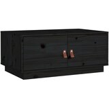  Stolić za kavu crni 80 x 50 x 35 cm od masivne borovine | Eponuda.com