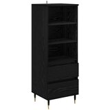 vidaXL Highboard Crni hrast 40 x 36 x 110 cm Konstruirano drvo | shoptok.hr