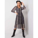 Och Bella Dress-TW-SK-BI-8202.49-dark gray Cijene
