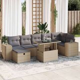 vidaXL 5-dijelni vrtni set sofa s jastucima bež od poliratana | shoptok.hr