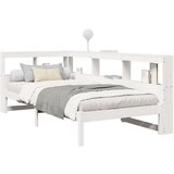  Krevet s regalom za knjige bez madraca bijeli 90x200cm borovina | shoptok.hr