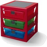 Lego Rdeč organizator s 3 predali za shranjevanje Cene