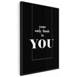  Slika - Key to Success (1-part) - Black and White English Inscriptions 80x120 U crnom drvenom okviru | shoptok.hr