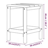  Vrtna stolica Adirondack sa stolom HDPE bijele | shoptok.hr