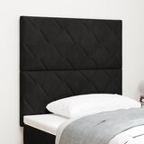 vidaXL LED uzglavlje dizajn dijamantskih blokova crno 90 cm baršun, uzglavlje dizajn dijamantskih blokova crno 180 cm baršun | shoptok.hr